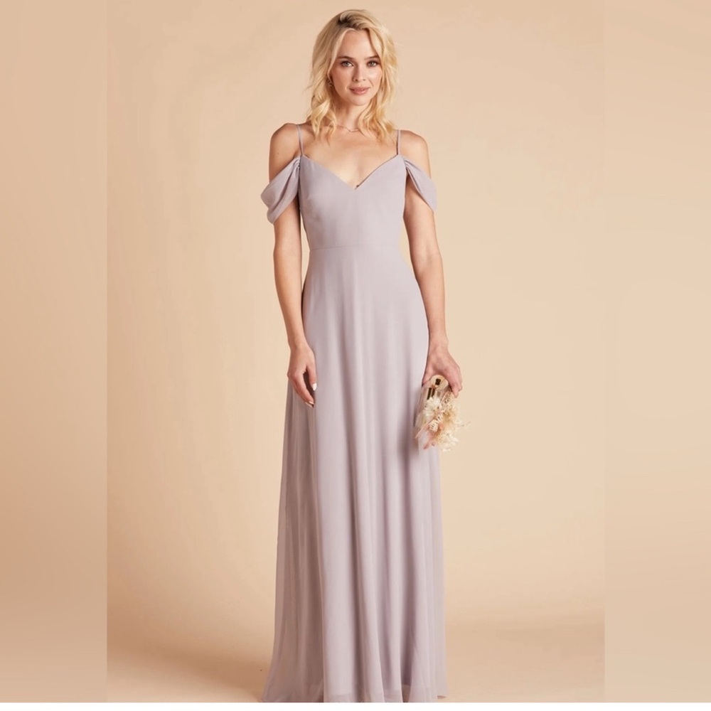 Birdy Grey Dusty Lavender Off-Shoulder Bridesmaid Dress (removed tag)